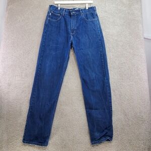 Carhartt FR 1000NM Men Relaxed Fit Dark Wash Denim Jeans Made in USA 36x36